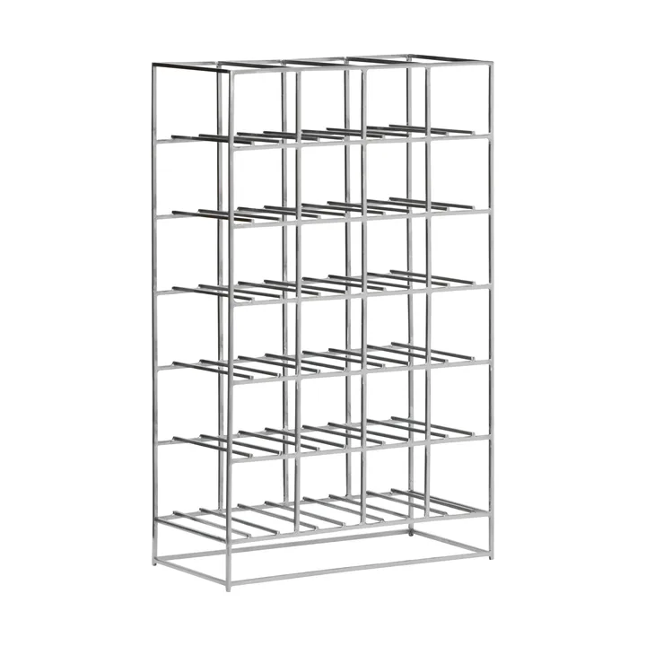 Stojak na wino House Doctor, 24 butelki 41x67 cm - Srebrne wykończenie - House Doctor