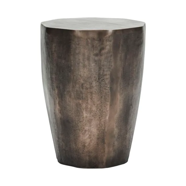 Stolik boczny Meta Ø33 cm, Antyczny mosiądz House Doctor