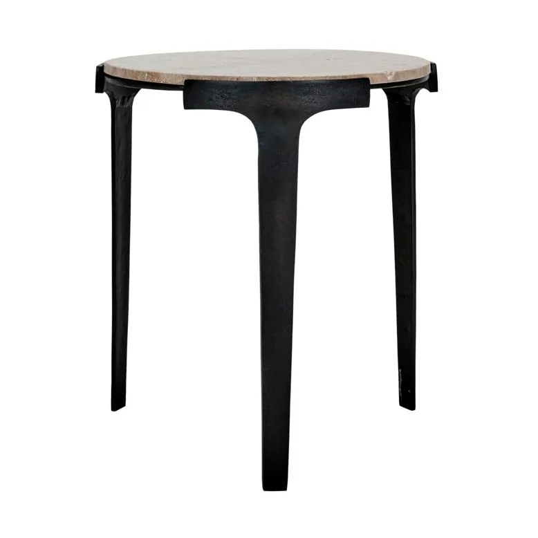 Stolik kawowy Fula Ø45 cm, Beżowy House Doctor