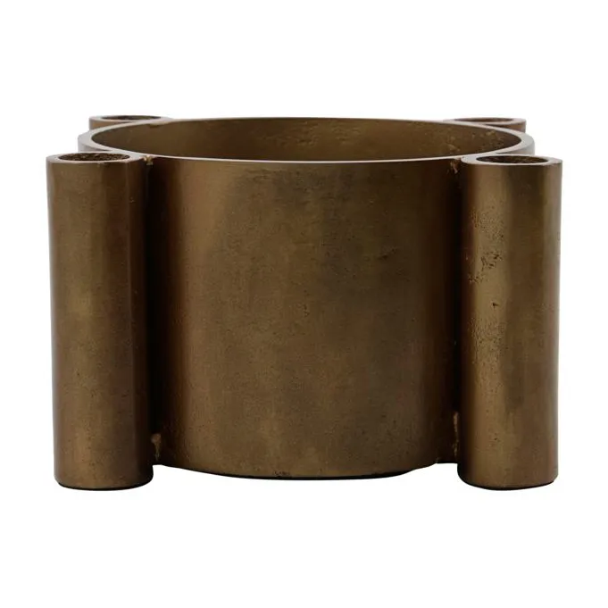 Świecznik adwentowy Four, Mosiądz postarzany House Doctor