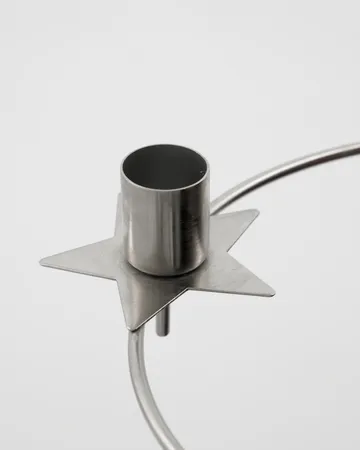 Świecznik adwentowy Stage, Ø24 cm - Srebrny - House Doctor