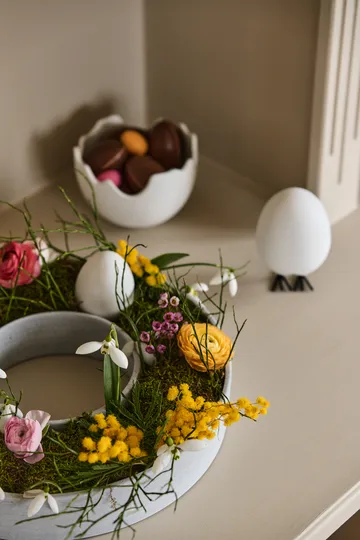 Świecznik adwentowy  The Ring na świece blokowe - Beton - House Doctor