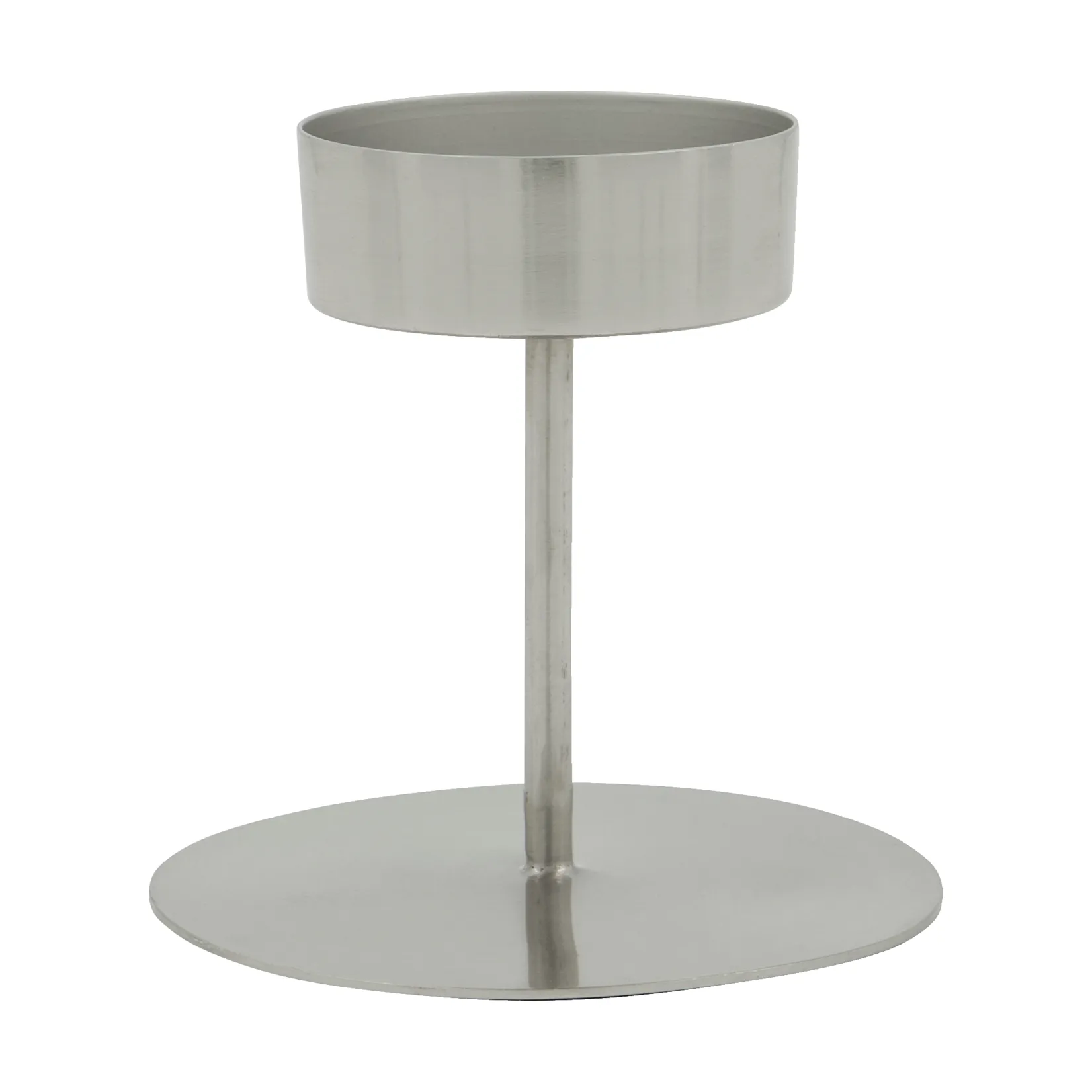 Świecznik Anit, Srebrne wykończenie, Ø10,5×10 cm House Doctor