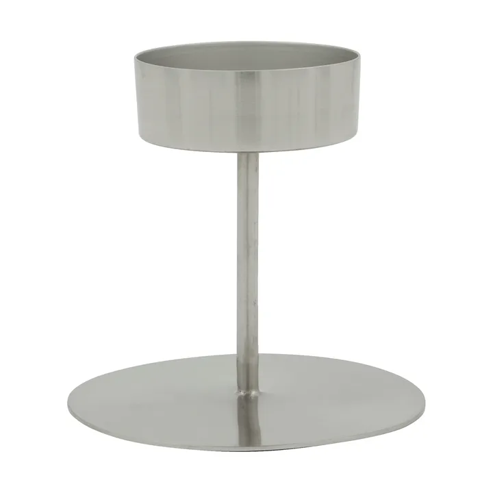 Świecznik Anit - Srebrne wykończenie, Ø10,5×10 cm - House Doctor