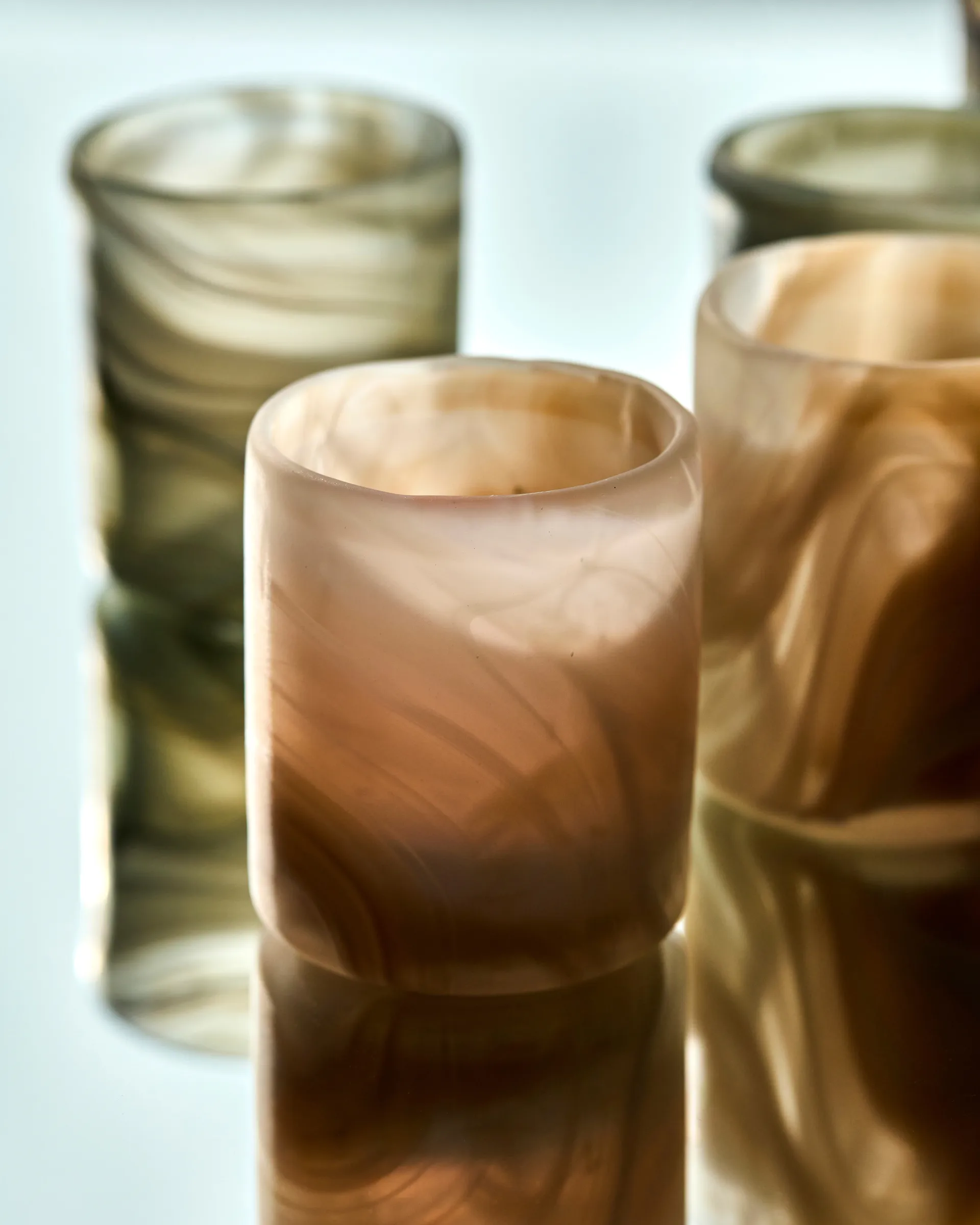 Świecznik Kae Ø7x8 cm, Beżowy House Doctor