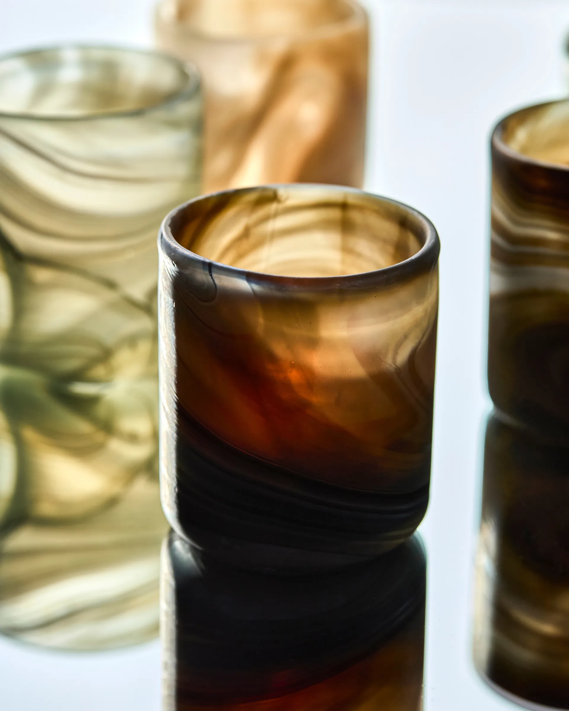 Świecznik Kae Ø7x8 cm, Brązowy House Doctor