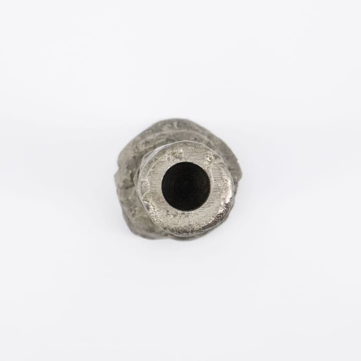Świecznik Raku, antyczne srebro, 25 cm House Doctor