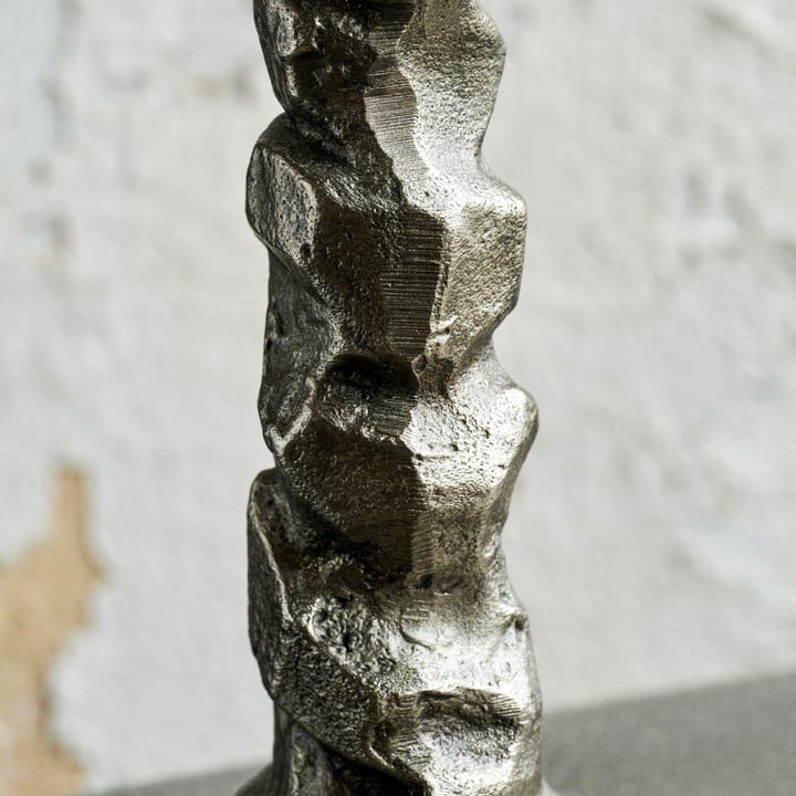 Świecznik Raku, antyczne srebro, 25 cm House Doctor