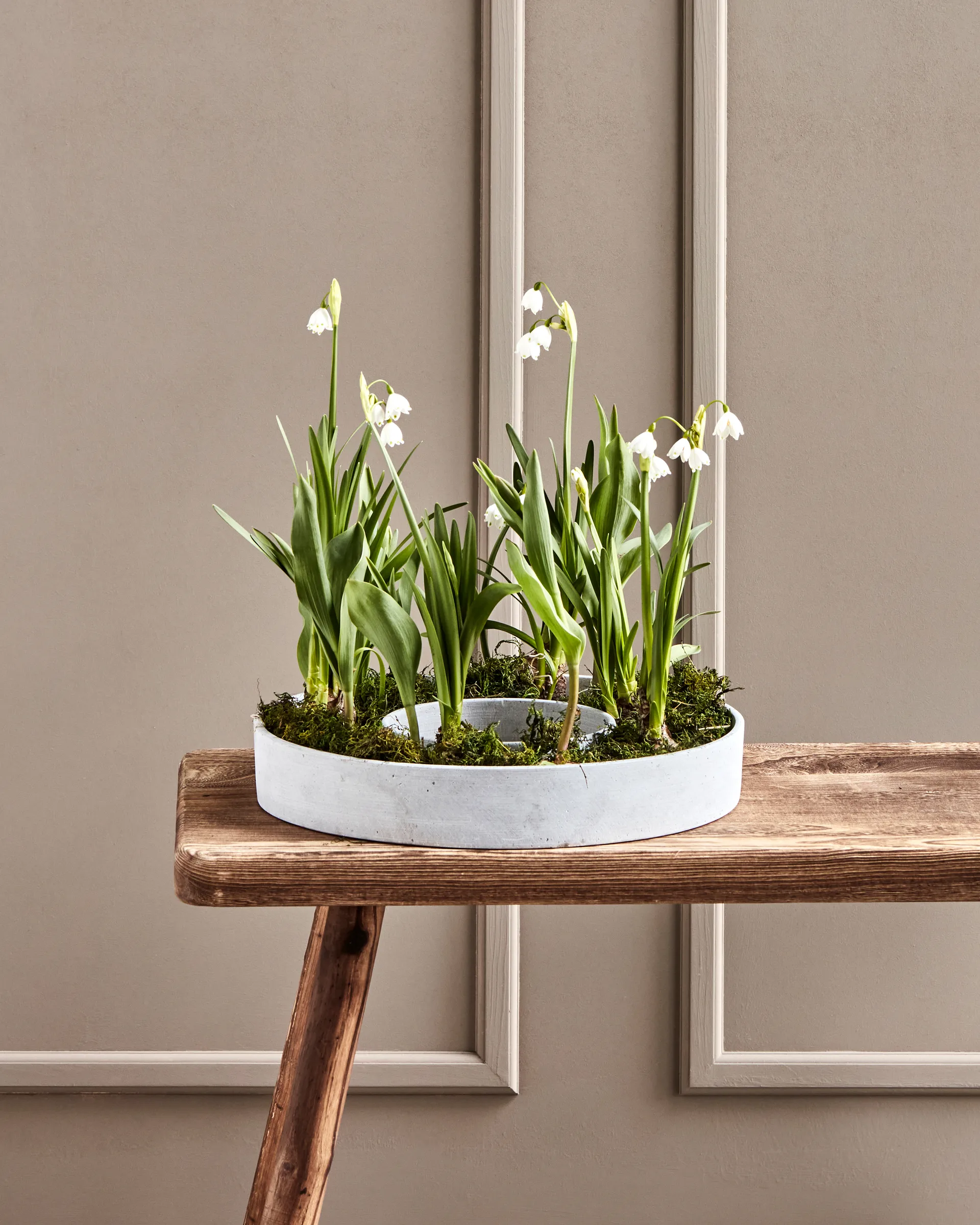 Świecznik The Ring na świece blokowe, Beton House Doctor