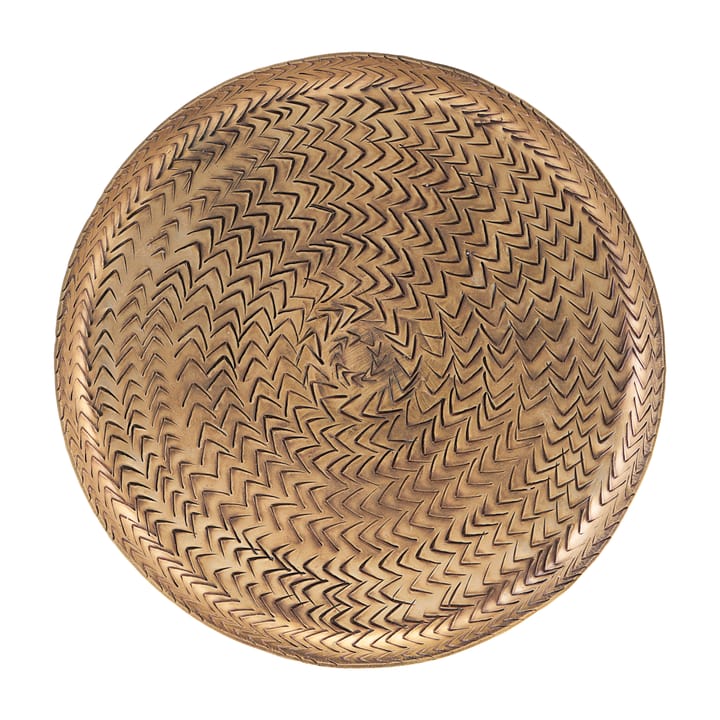 Taca rattanowa wykończenie mosiężne - 20 cm - House Doctor