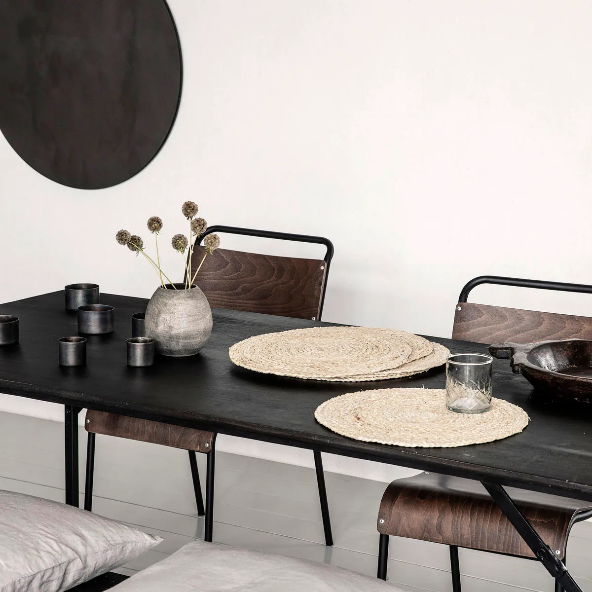 Taca stołowa okrągła wodorosty 4-pak, Nature House Doctor