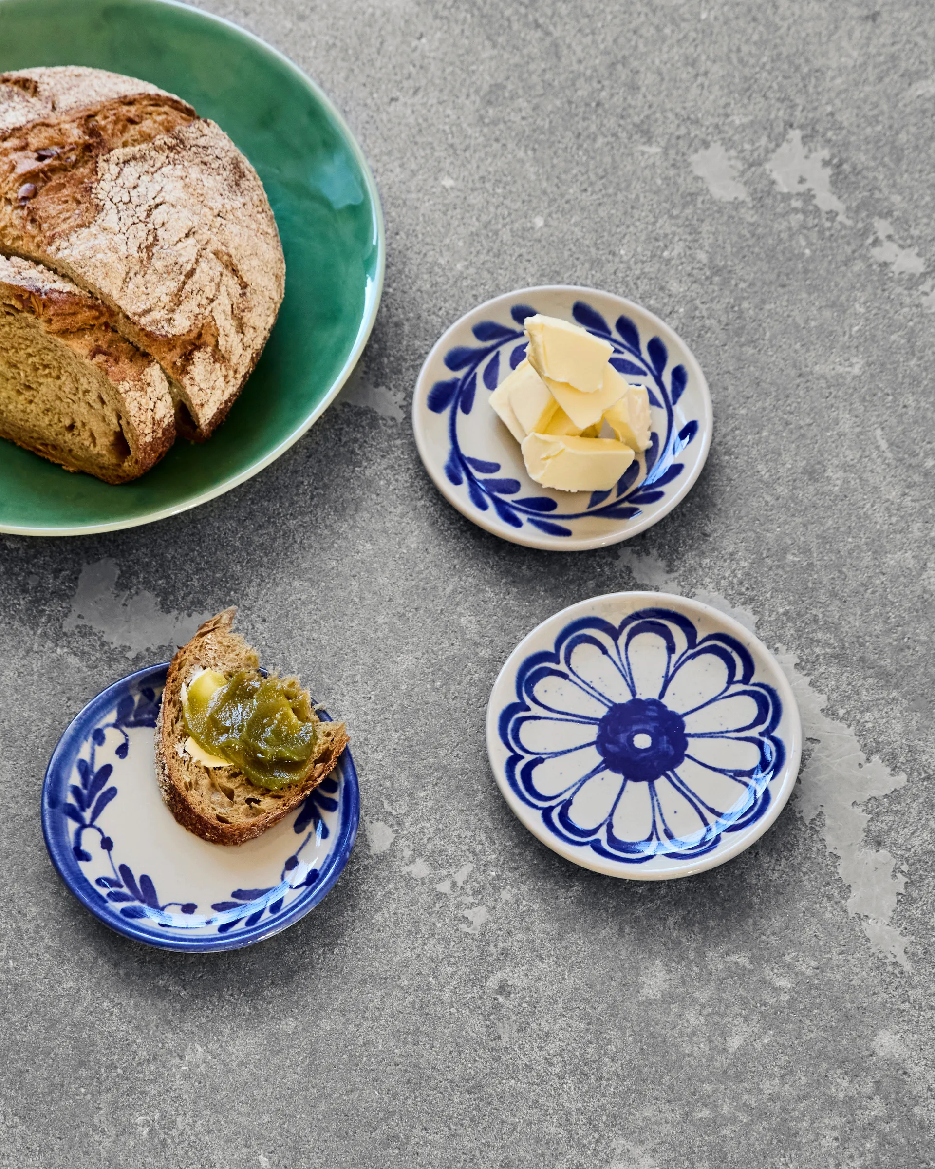 Talerz Diva Ø13 cm, 3 części, Niebieski House Doctor