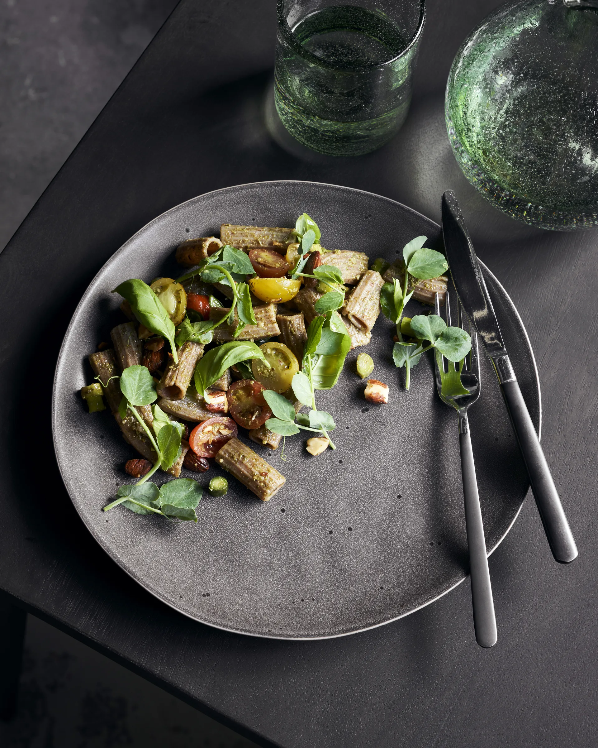 Talerz obiadowy Rustic Ø27,5 cm, Ciemnoszary House Doctor