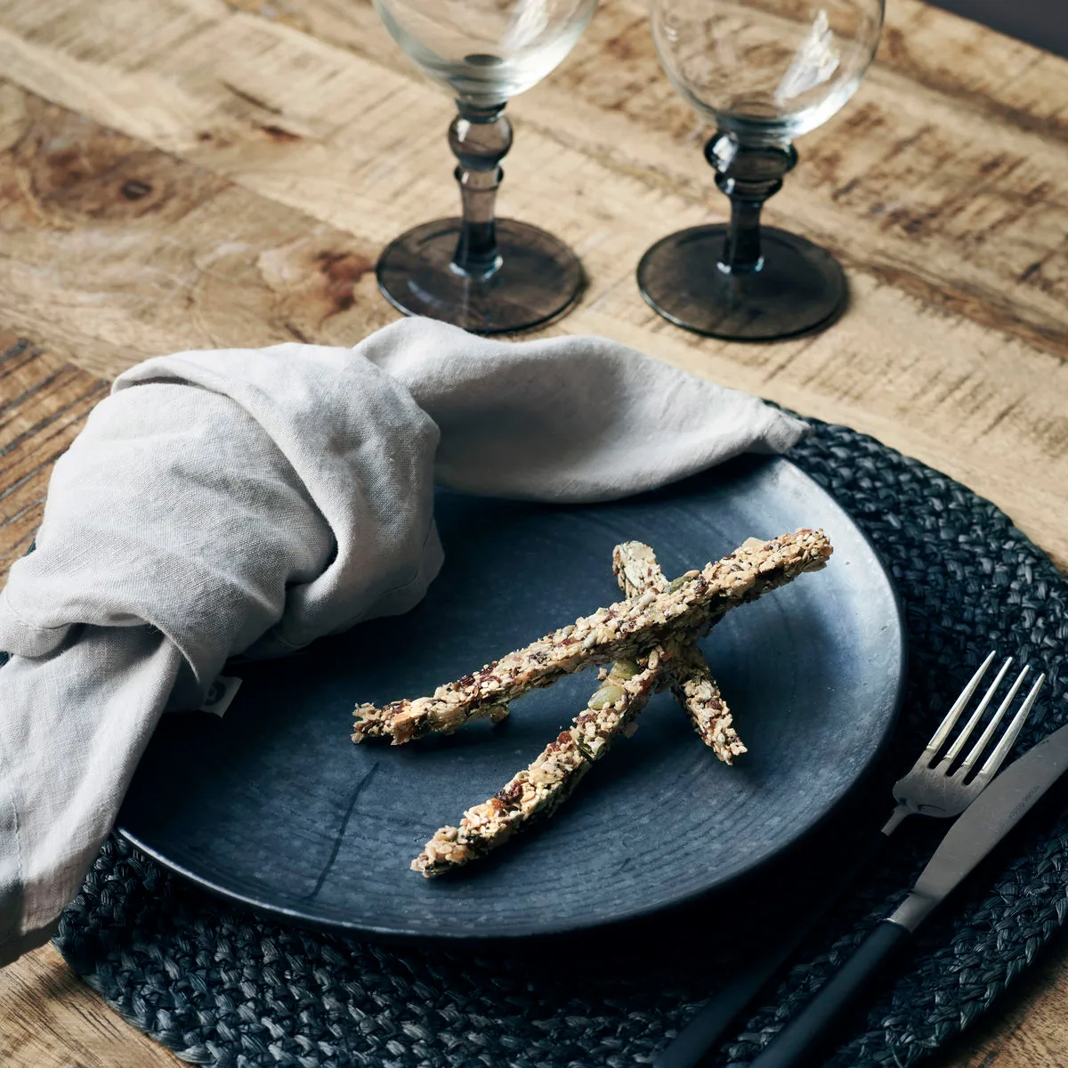 Talerz Pion Ø28,5 cm, Czarno-brązowy House Doctor