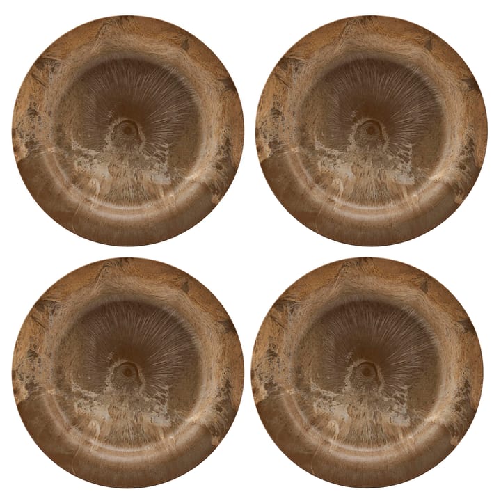 Talerz serveur 24 cm 4-pak, Złoto House Doctor