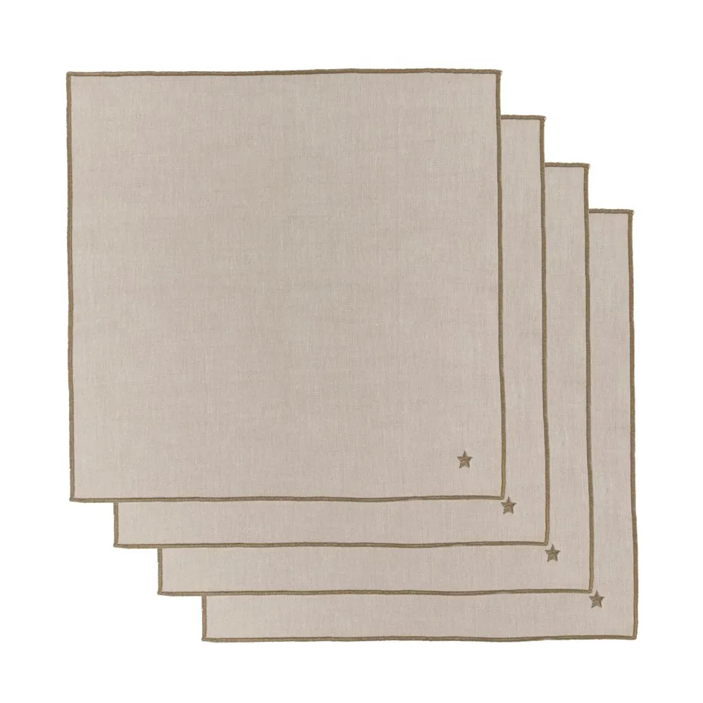 Twinkle serwetka materiałowa 40x40 cm 4-pack, Taupe House Doctor