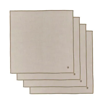 Twinkle serwetka materiałowa 40x40 cm 4-pack - Taupe - House Doctor