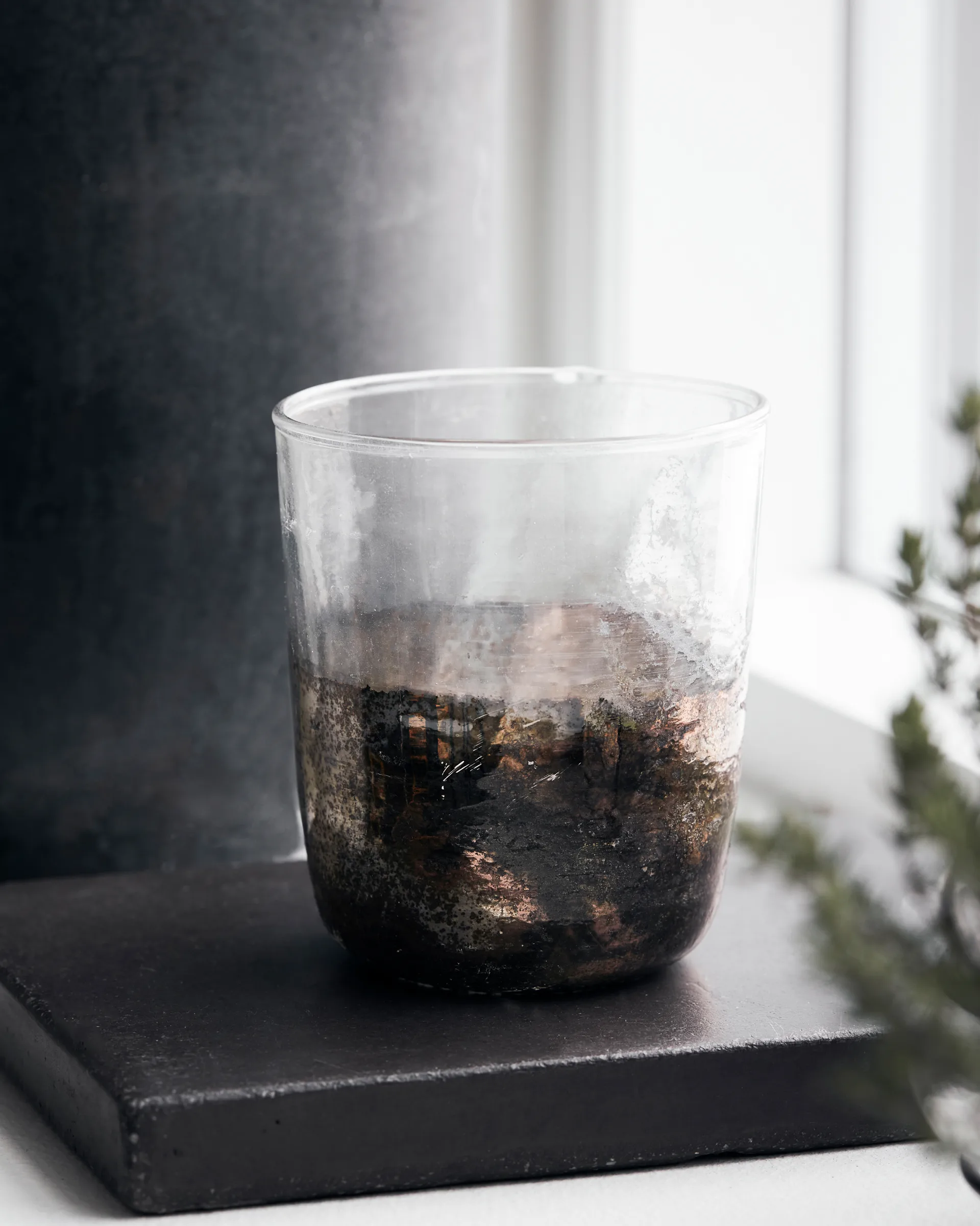 Uchwyt na tea light Gem Ø9 cm, Clear-grey House Doctor