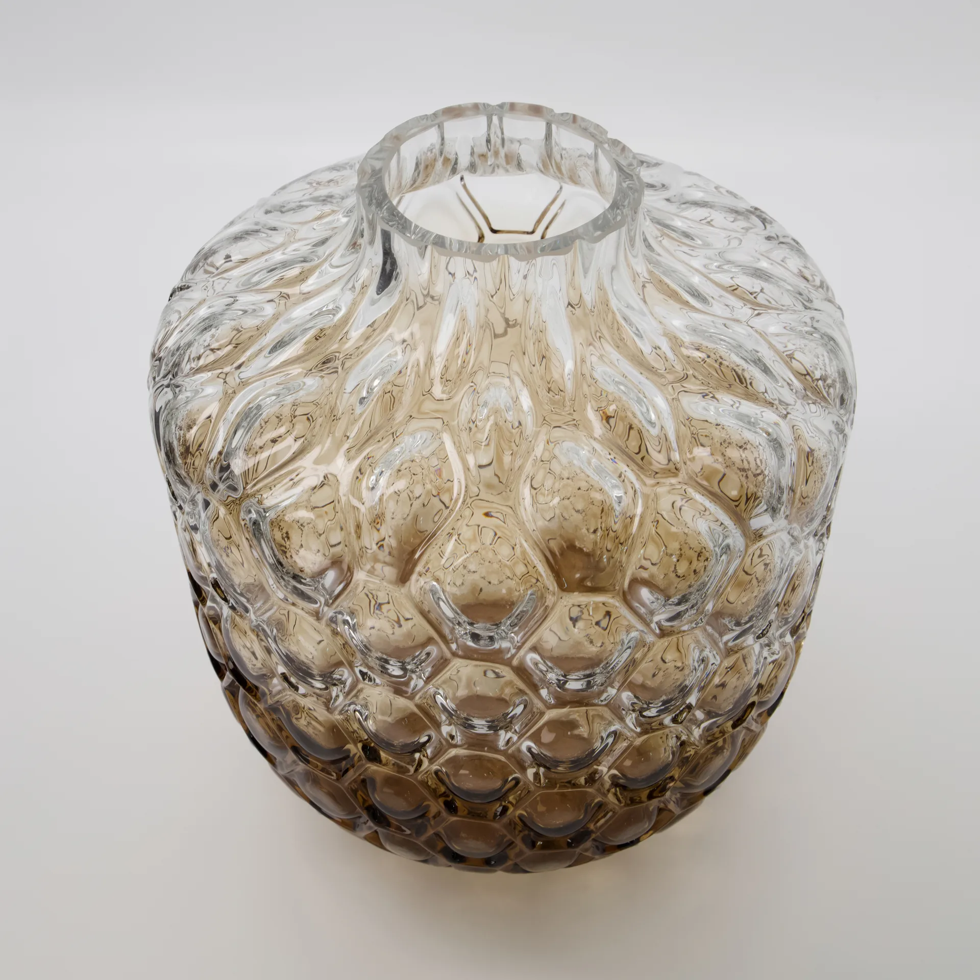 Wazon Art Deco 31 cm, Brązowy House Doctor