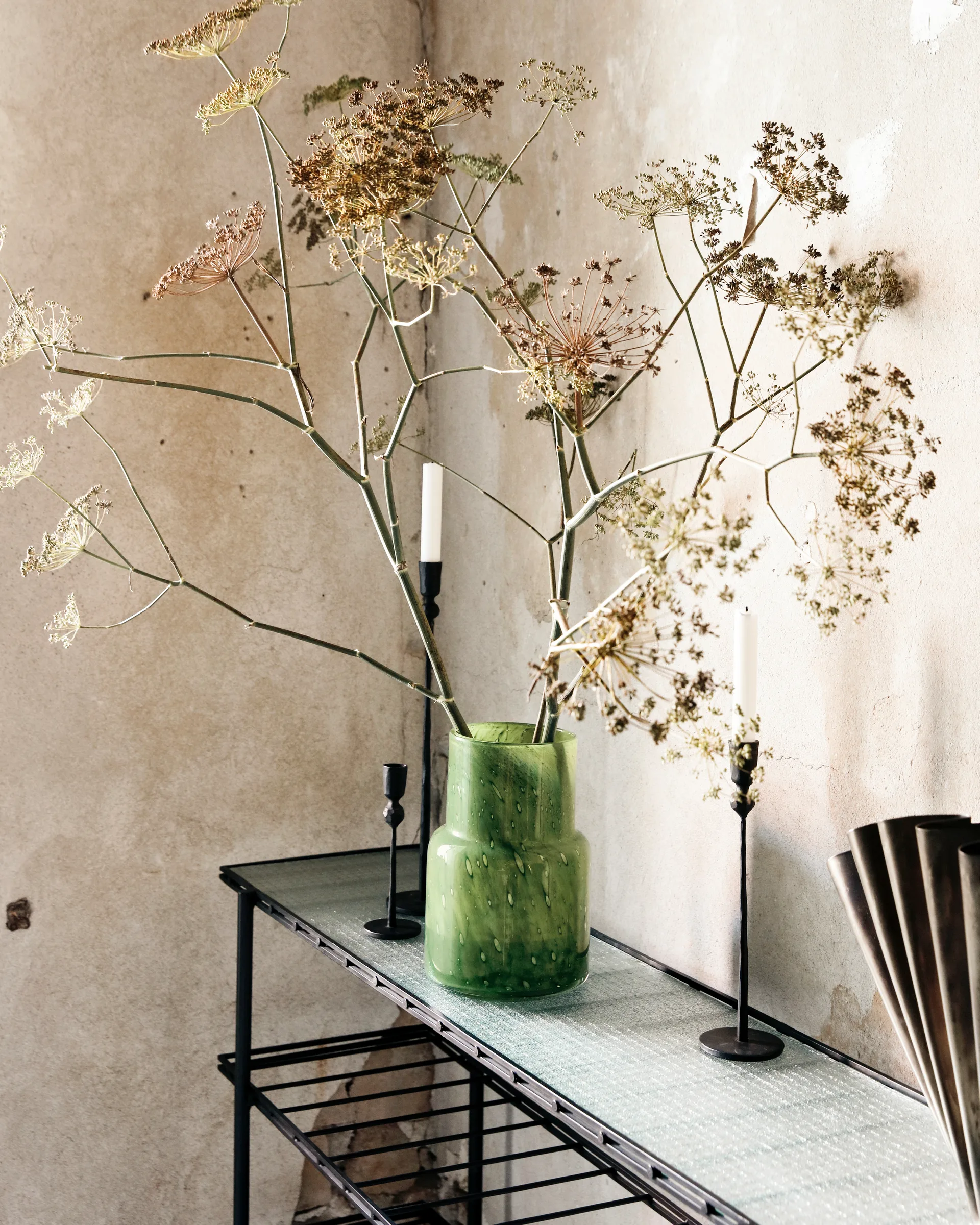 Wazon Bole Ø17,5 cm, Ciemnozielony House Doctor