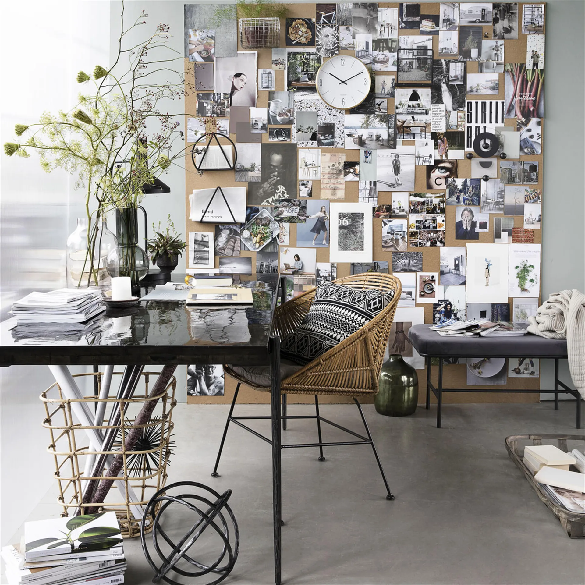 Wazon Bubble 35 cm, szary House Doctor