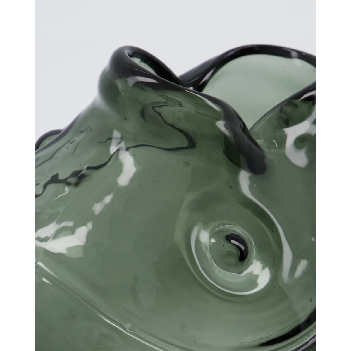 Wazon Fish 17,5 cm, Dymny szary House Doctor