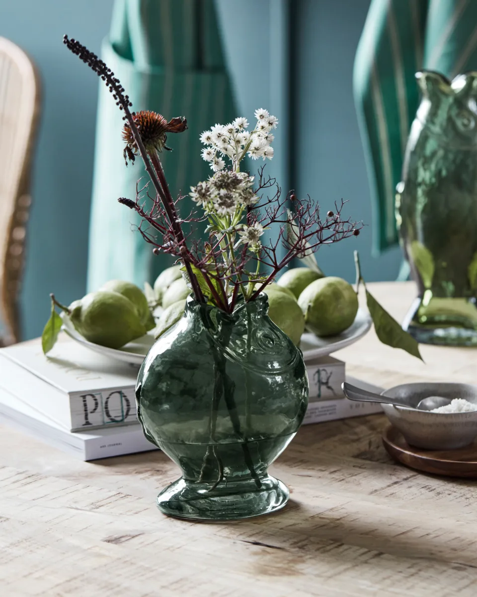 Wazon Fish 17,5 cm, Dymny szary House Doctor