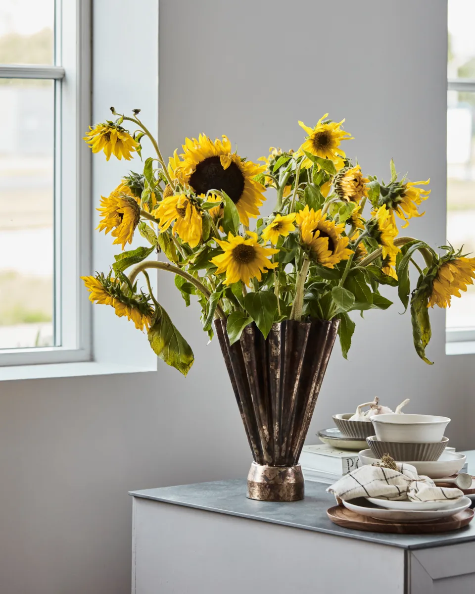 Wazon Flood Ø23 cm, Antyczny brązowy House Doctor