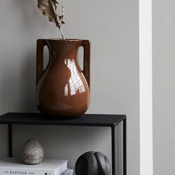 Wazon Mississippi 31 cm - Brązowy - House Doctor