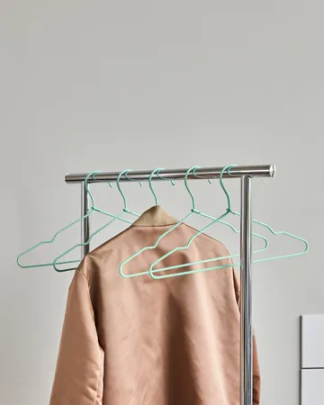 Wieszak Wire, 6 szt. - Zielony - House Doctor