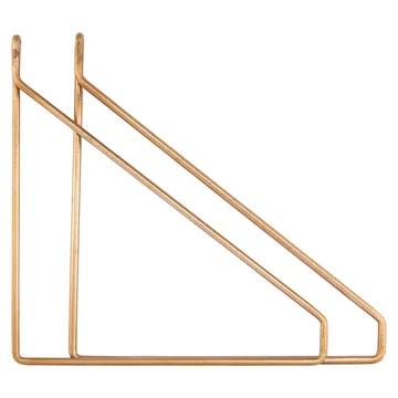Wsporniki do półek Apart 2 szt. - Mosiądz - House Doctor