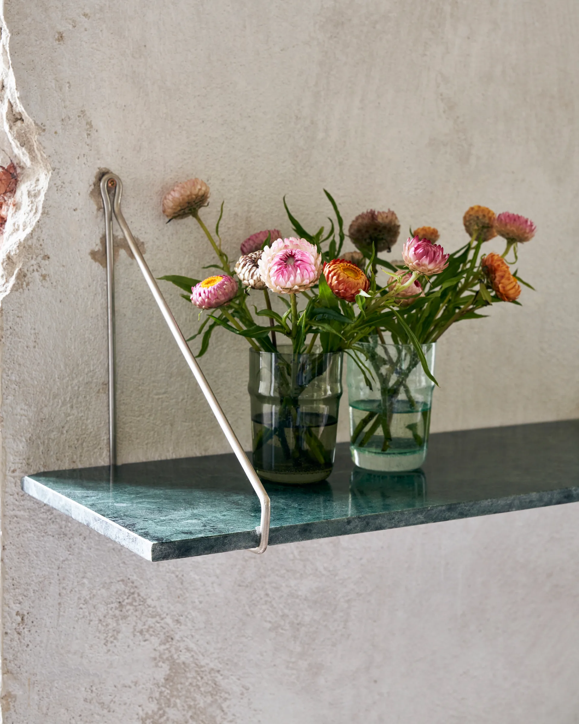 Wsporniki do półek Apart 2 szt., Szczotkowane srebrne House Doctor