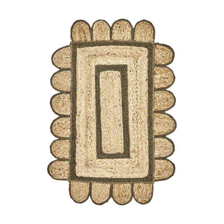 Wycieraczka Denta - Zielono-natur, 60x90 cm - House Doctor
