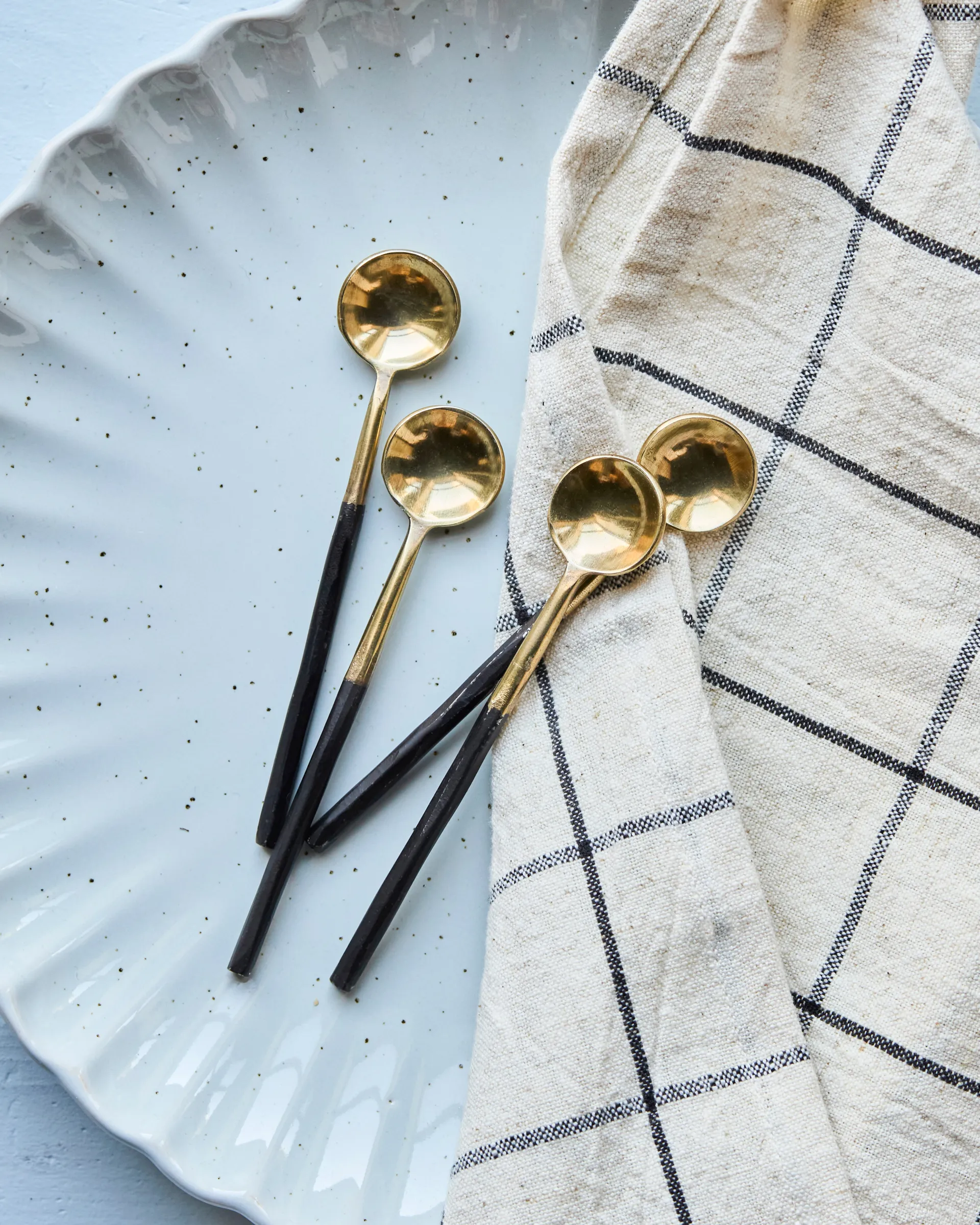 Łyżeczka House Doctor, 4-pak, Antyczny mosiądz House Doctor