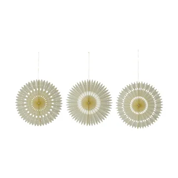 Zawieszka świąteczna Stelle, 3 szt. - Off-White, Ø20 cm - House Doctor