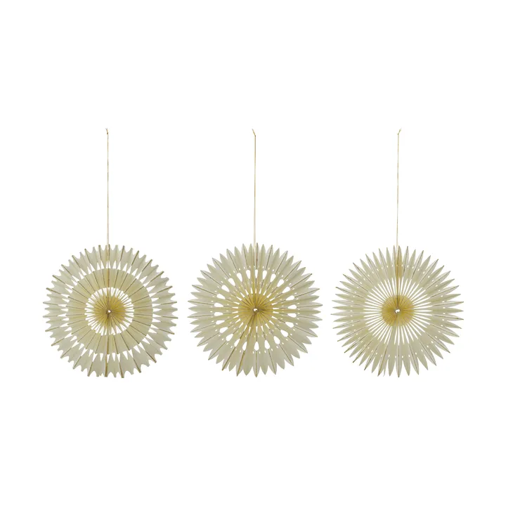 Zawieszka świąteczna Stelle, 3 szt. - Off-White, Ø30 cm - House Doctor