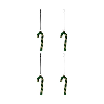 Zawieszka świąteczna Stick 4‑pak - Zielona - House Doctor