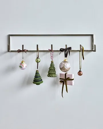 Zawieszka świąteczna Tree 4‑pak - Zielona - House Doctor