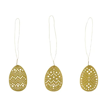 Zawieszka wielkanocna Cut 3 części - Antyczny mosiądz - House Doctor