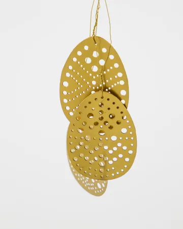 Zawieszka wielkanocna Cut 3 części - Antyczny mosiądz - House Doctor