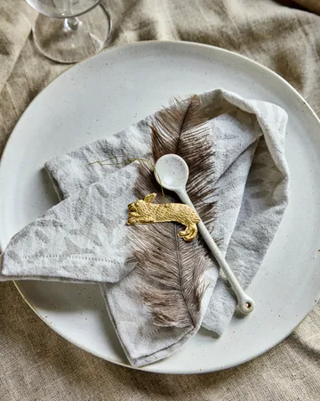 Zawieszka wielkanocna królik Rabbit 3 szt. - Antyczny mosiądz - House Doctor