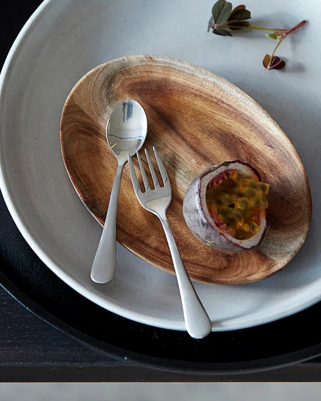 Zestaw 4 widelczyków deserowych Brush , Silverowe wykończenie House Doctor