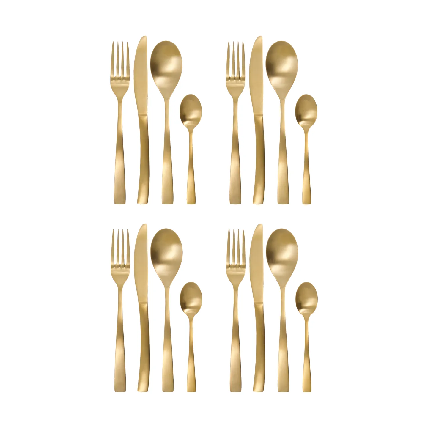 Zestaw sztućców Golden 16 części., Złoty House Doctor