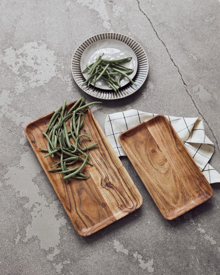Zestaw tacek Wood, 2 szt., Natur House Doctor