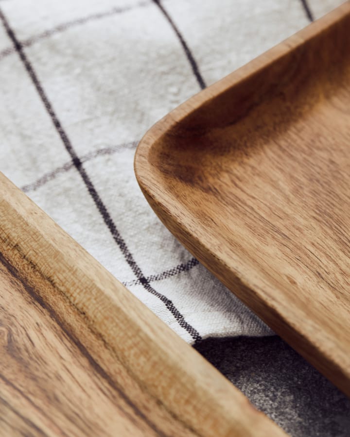 Zestaw tacek Wood, 2 szt., Natur House Doctor