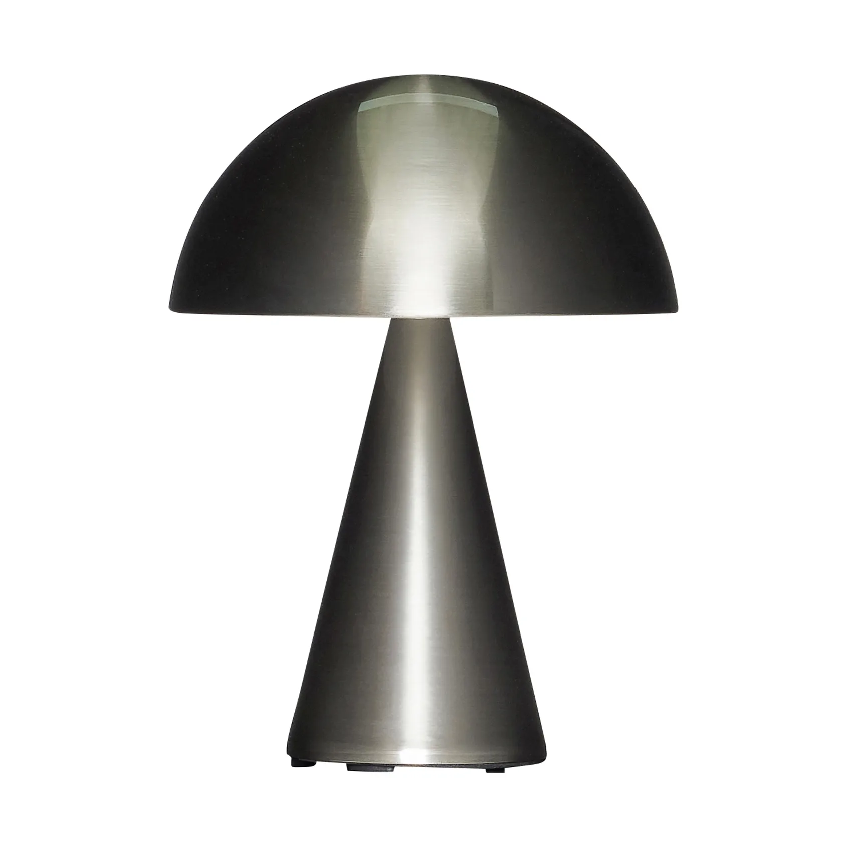 Przenośna lampa stołowa Mush, Nikiel Hübsch