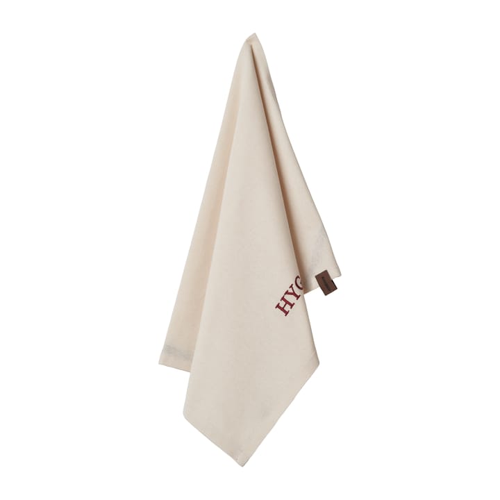 Humdakin Embroidered ręcznik kuchenny - Off white/Red - Humdakin
