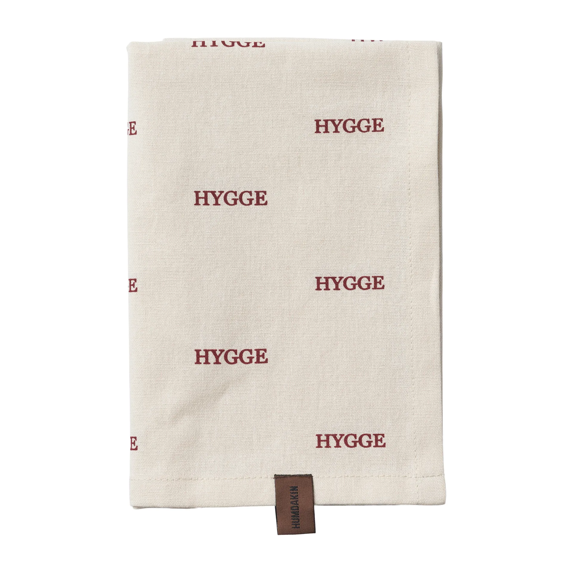 Humdakin Hygge ręcznik kuchenny, Off white/Red Humdakin