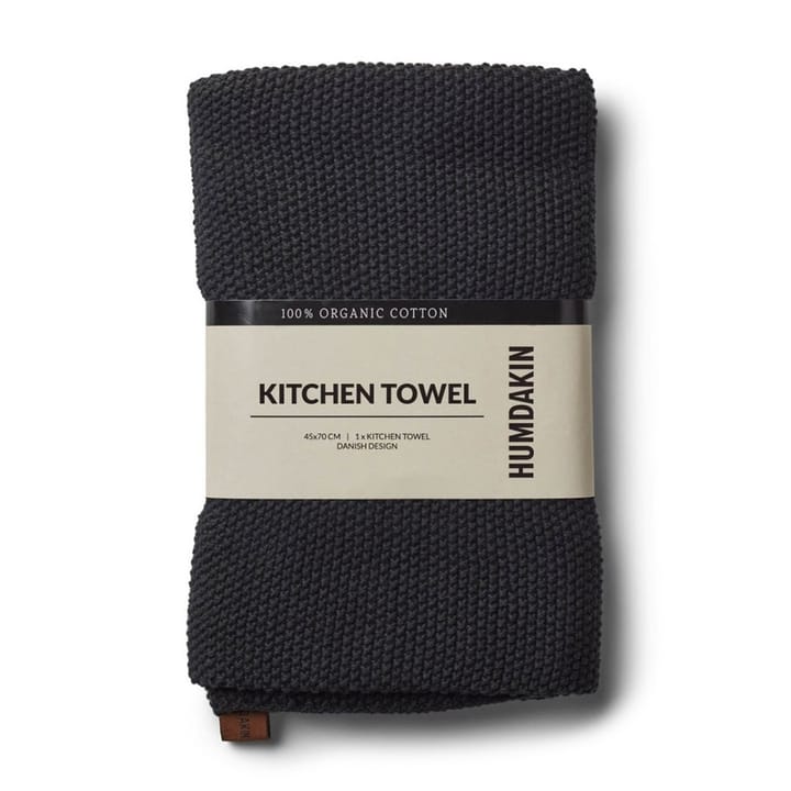 Humdakin Knitted ręcznik kuchenny 45x70 cm - Coal  - Humdakin