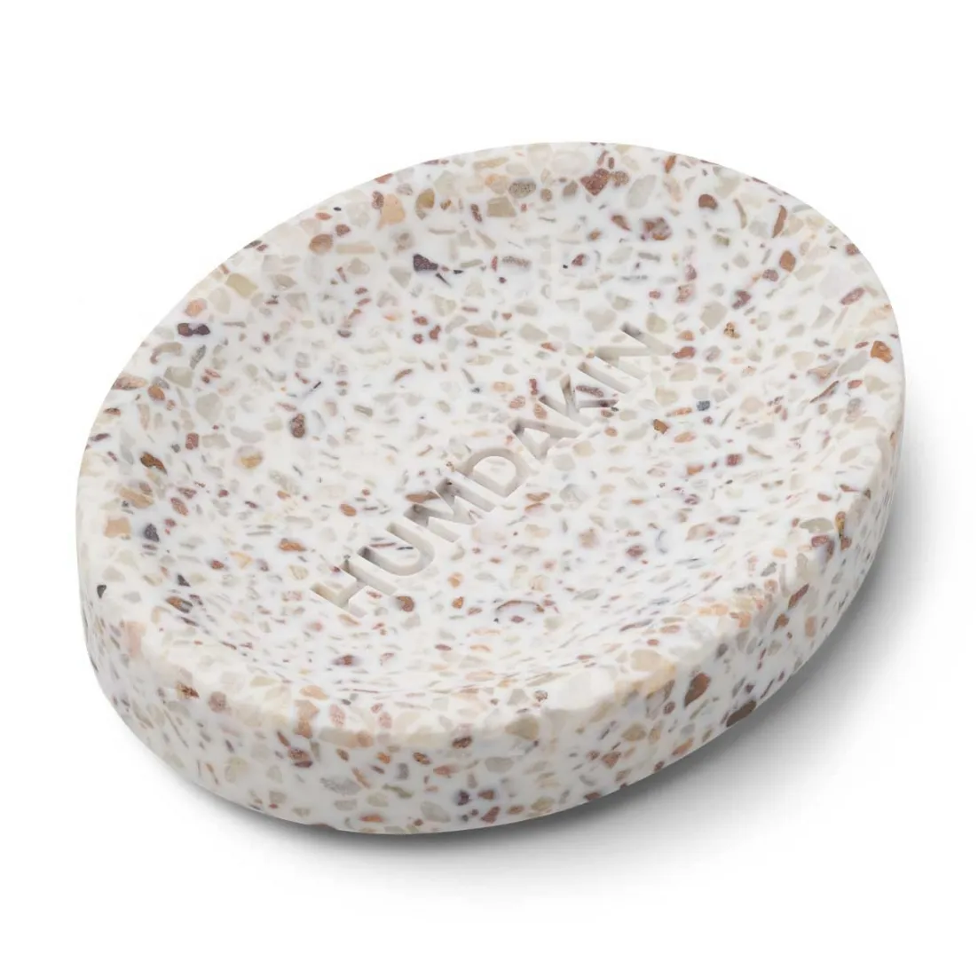 Humdakin Terrazzo mydelniczka 10x13 cm, Biało-brązowy Humdakin